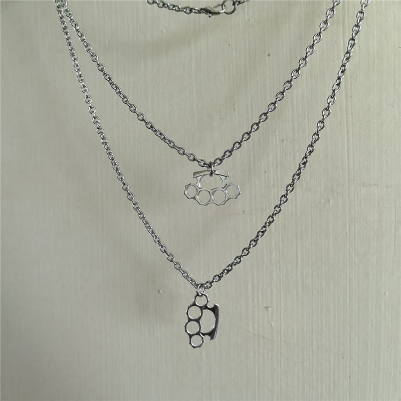Women Accessories In English - Collier punk en acier inoxydable pour