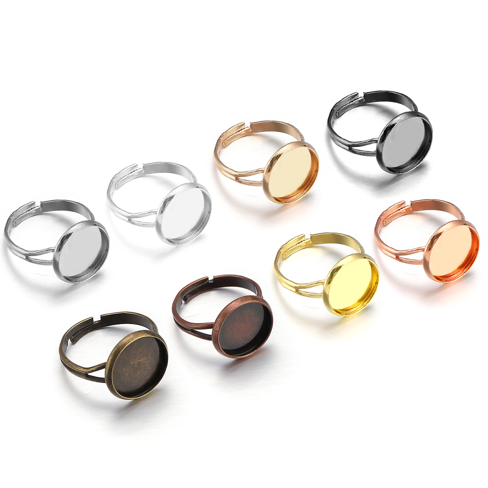 Ring Set Adjustable - Lot de 10 bases de bague