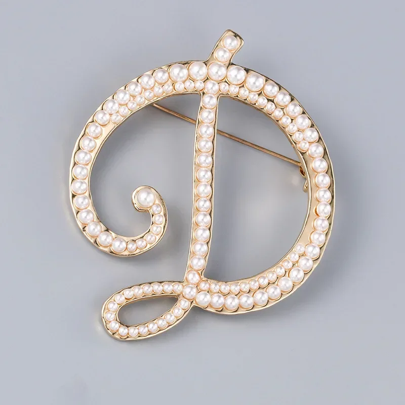 Women Accessories In English - Broches en perles avec lettres anglaises