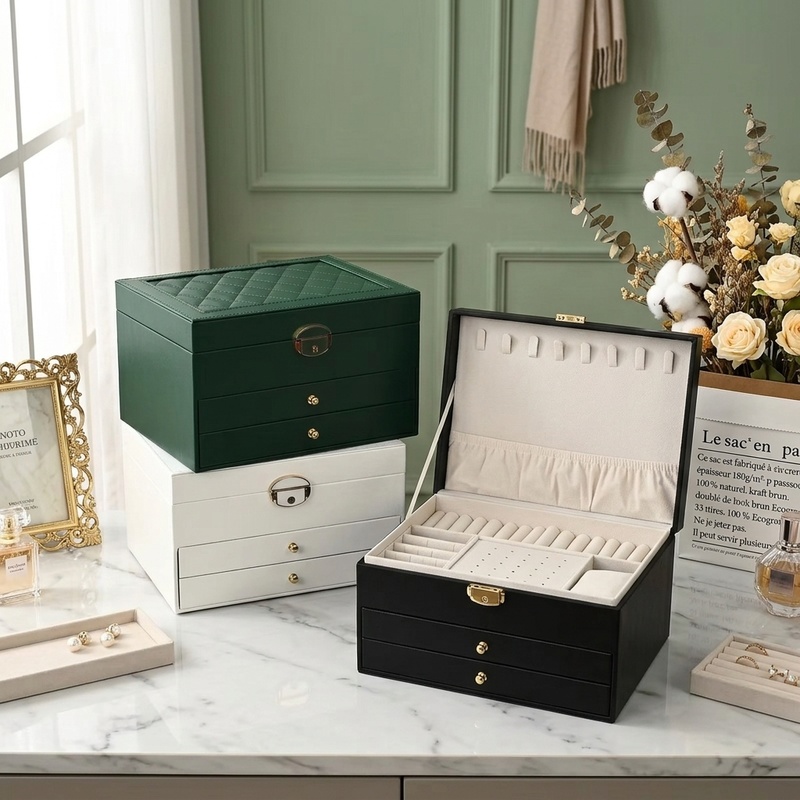 Women Accessories Drawer - Boîte à bijoux grande capacité, organisateur