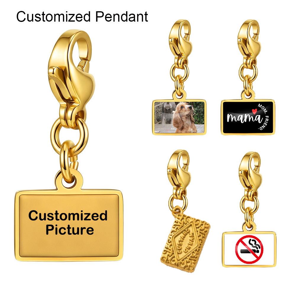 Women Accessories Picture - Pendentif personnalisé Fashion Square, image, logo,
