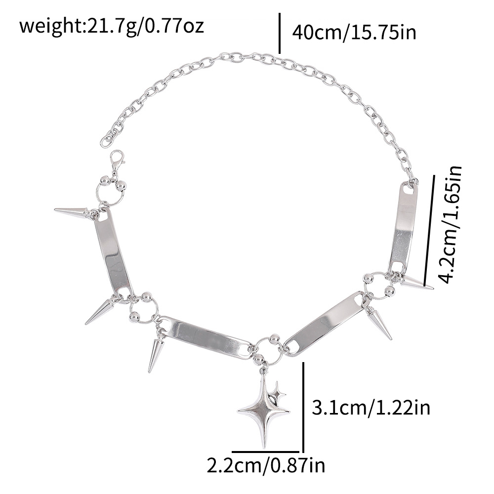 Collier ras du cou riveté Punk - Women'S Y2K Accessories avis et prix