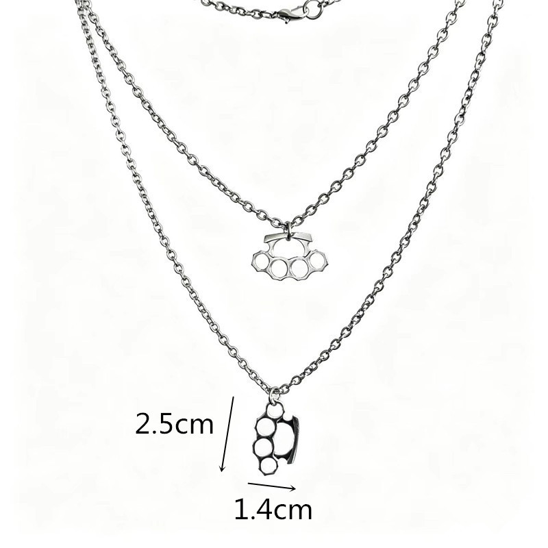 Collier punk en acier inoxydab - Women Accessories In English avis et prix