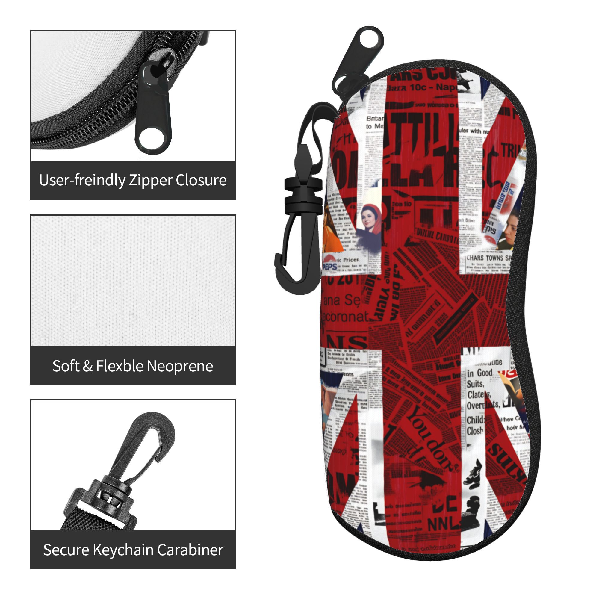 Étui à lunettes drapeau britan - Women'S Accessories Uk avis et prix
