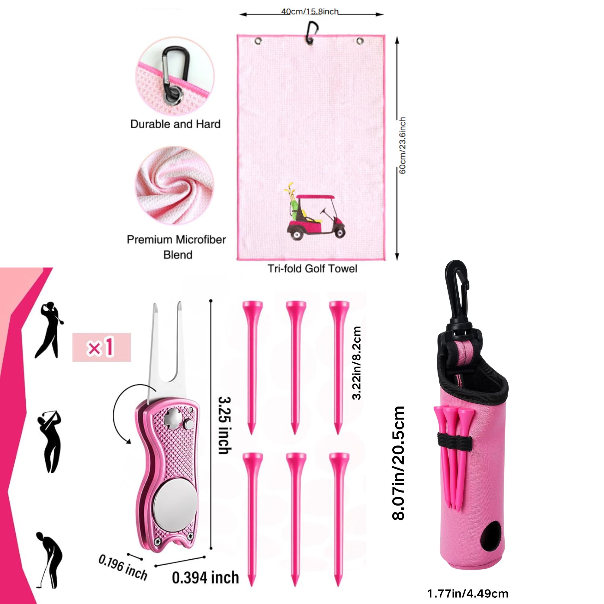 Kit d'accessoires de golf 10 p - Women'S Golf Accessories avis et prix