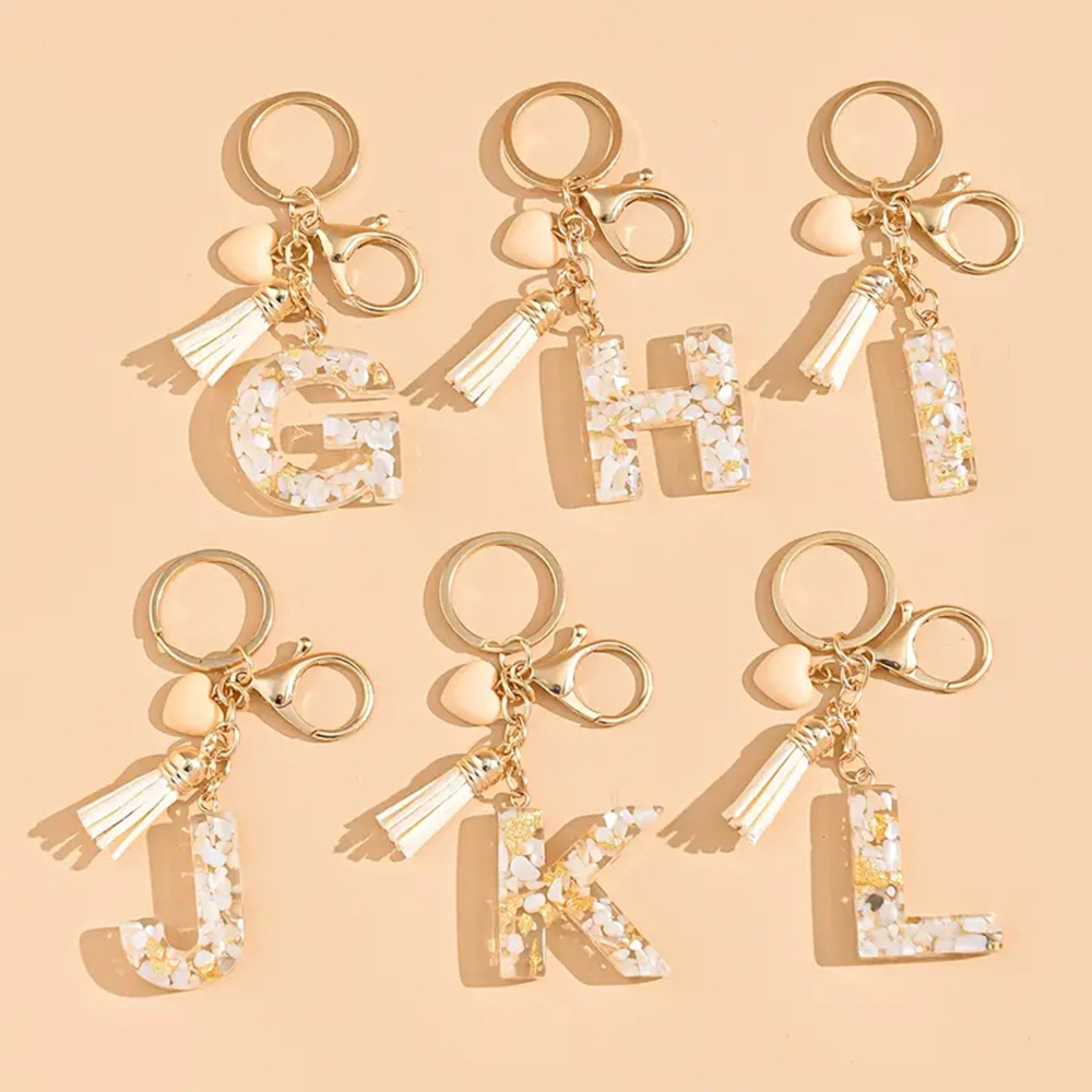 A-Z anglais porte-clés gland r - Women Accessories In English avis et prix