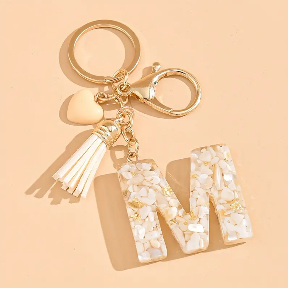 A-Z anglais porte-clés gland r - Women Accessories In English avis et prix