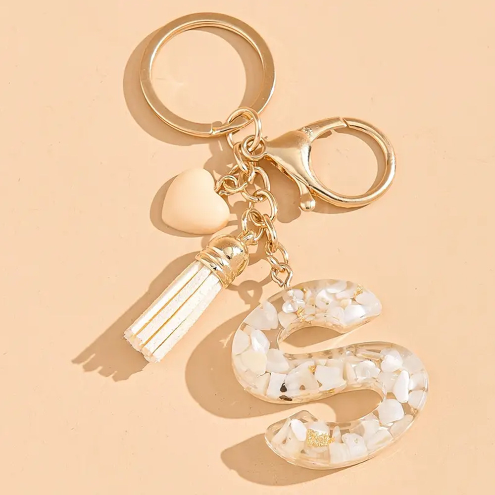 A-Z anglais porte-clés gland r - Women Accessories In English avis et prix