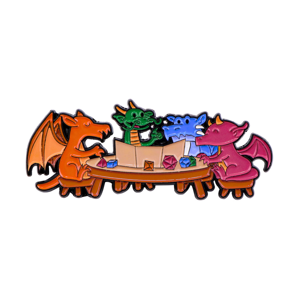 Jeu dés émail broche Dragon Ba - Women Accessories Picture avis et prix