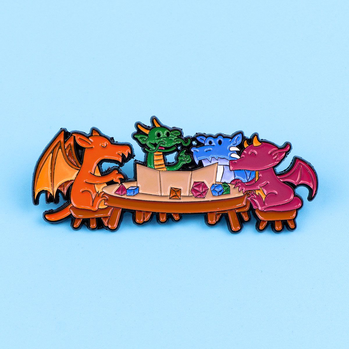 Jeu dés émail broche Dragon Ba - Women Accessories Picture avis et prix