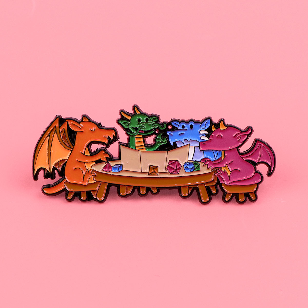 Jeu dés émail broche Dragon Ba - Women Accessories Picture avis et prix