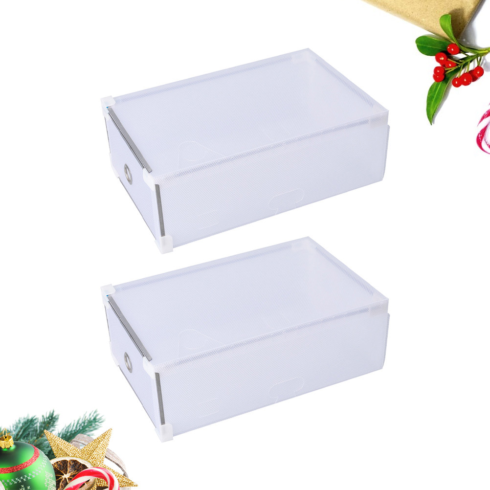 2 boîtes de rangement transpar - Women Accessories Drawer avis et prix